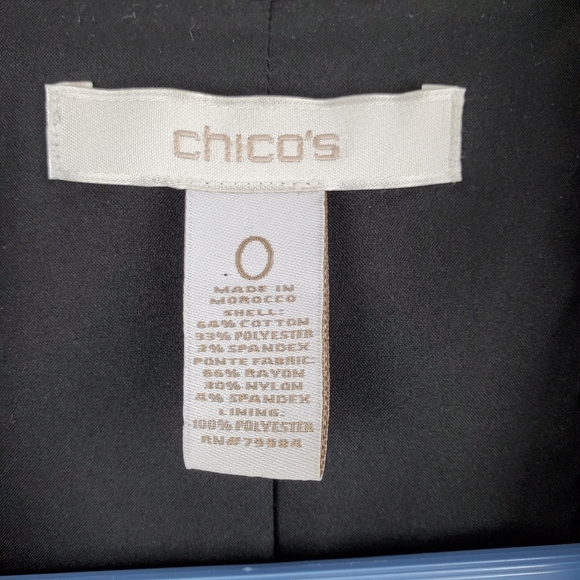 Paisley print Chico's blazer size 0 - Picture 6 of 6